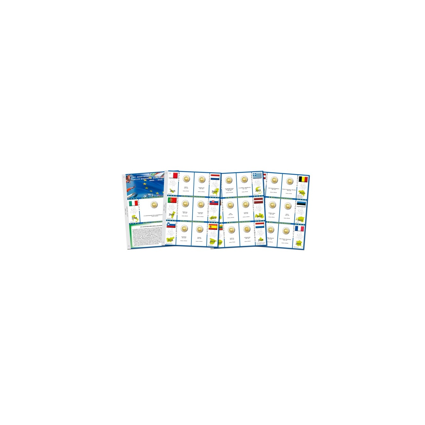 AGGIORNAMENTO 2 € COMMEMORATIVI 2015 BANDIERA EUROPEA