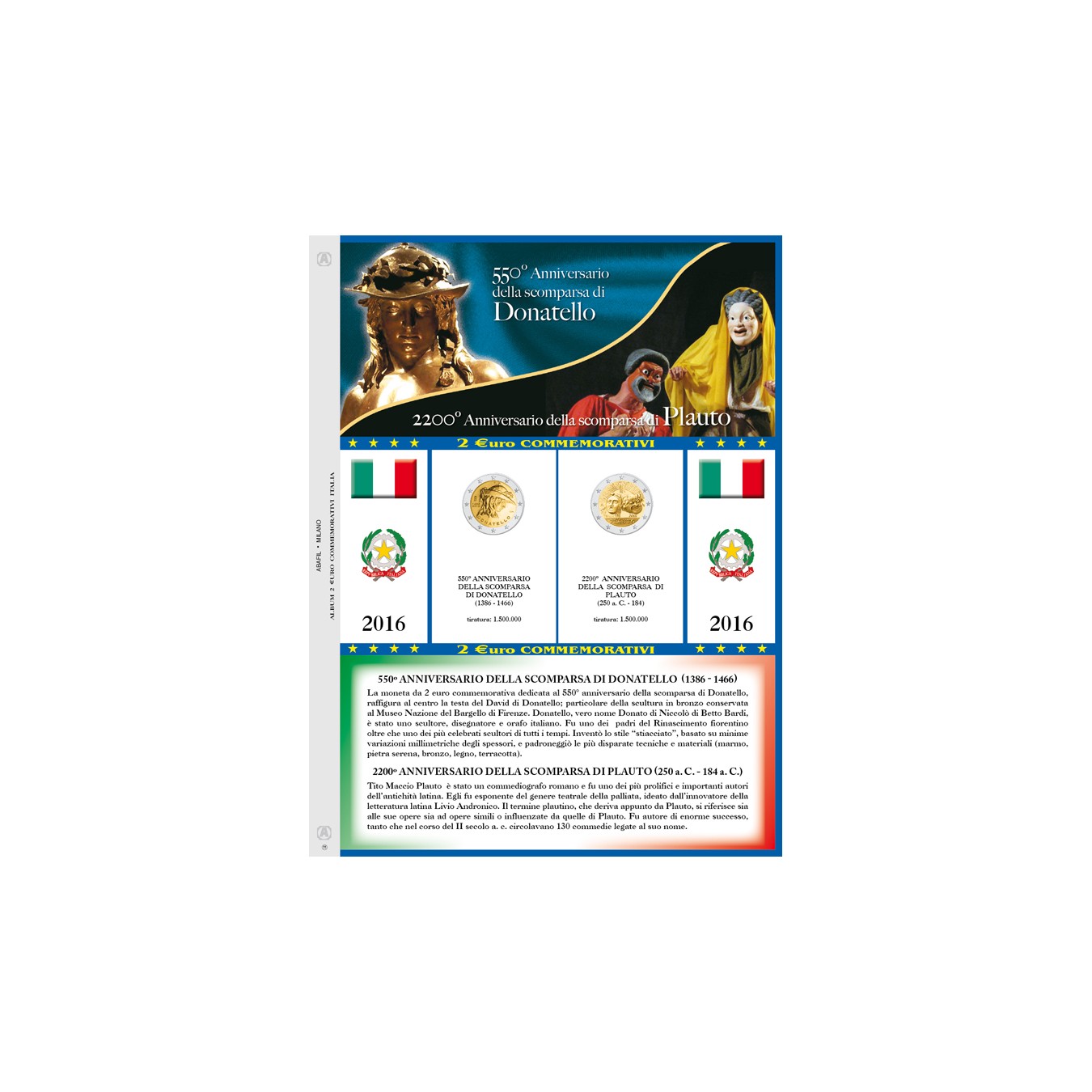 AGGIORNAMENTO 2€ COMM. ITALIA 2016 DONATELLO/PLAUTO