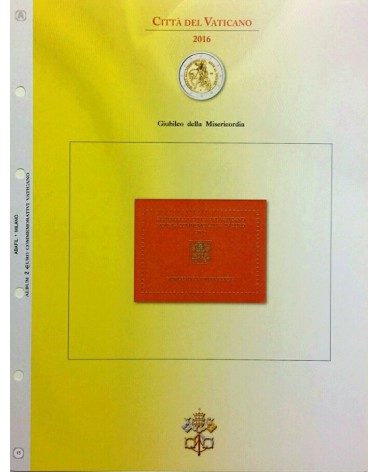 AGGIORNAMENTO VATICANO 2€ COMMEMORATIVI BLISTER 2016 GIUBILEO