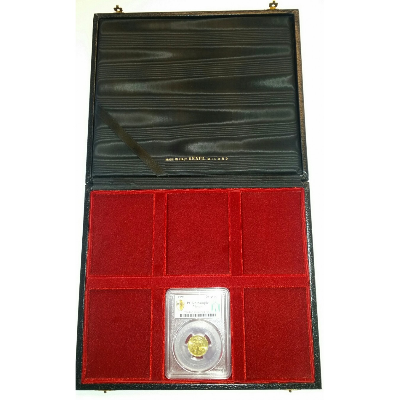ASTUCCIO 6 SLAB VELLUTO ROSSO