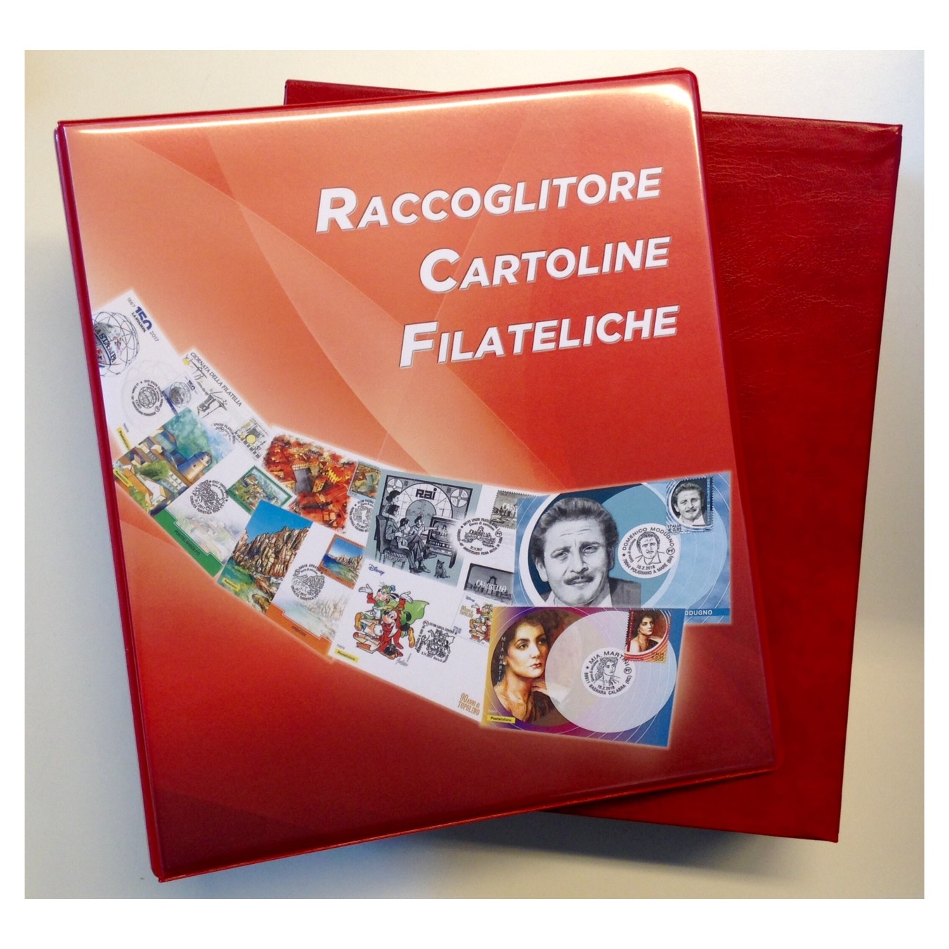 ALBUM PER CARTOLINE FILATELICHE COMPLETO