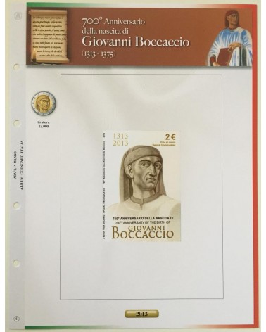 AGG. 2€ ITALIA COIN CARD 2013 BOCCACCIO