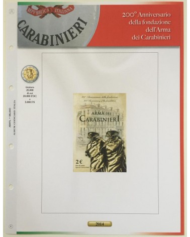 AGG. 2€ ITALIA COIN CARD 2014 CARABINIERI