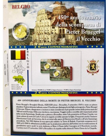 2 € AGGIORNAMENTO BLISTER BELGIO 2019 PIETER BRUEGEL 1