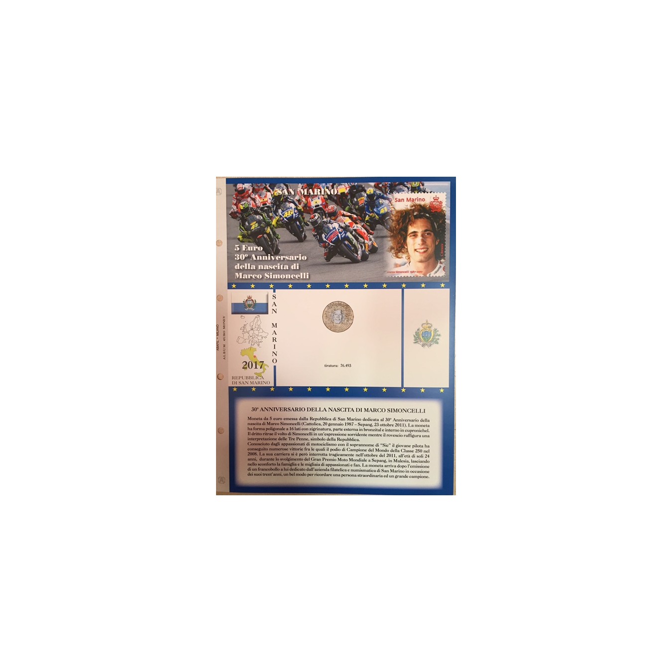 UPDATE 5€ COMMEMORATIVE  2017 SIMONCELLI