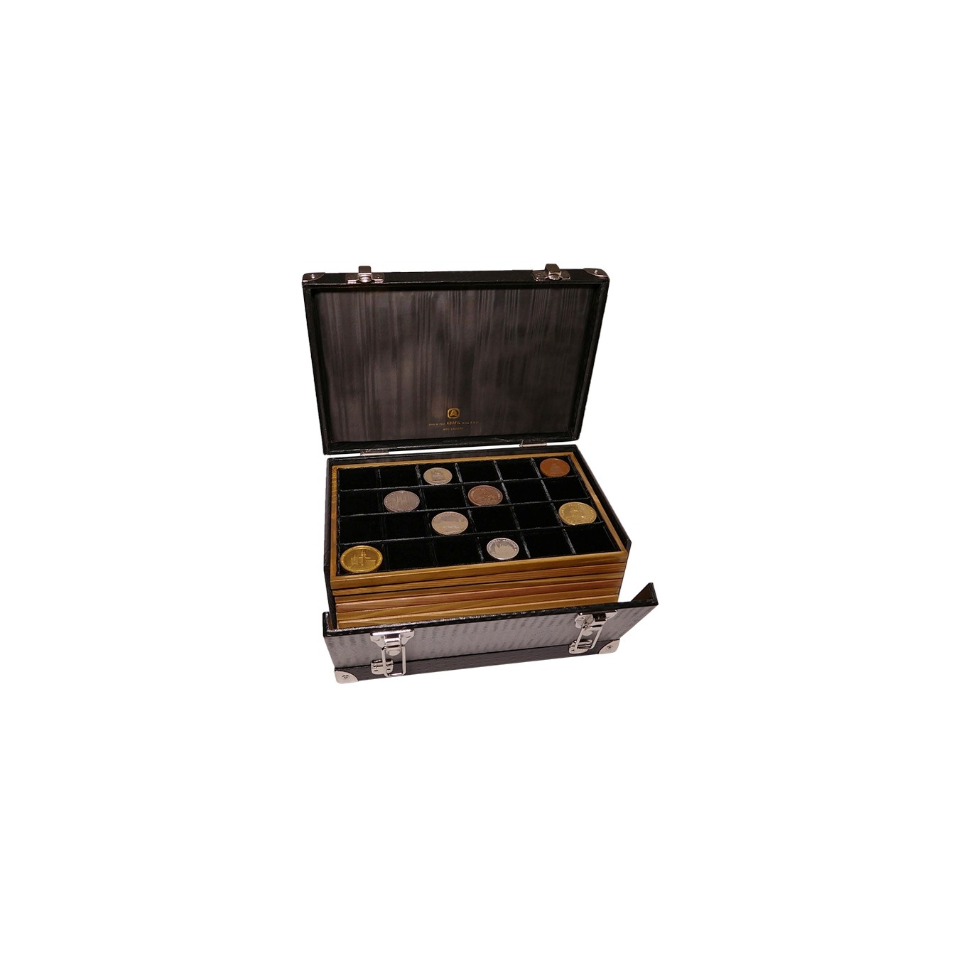 CANGURO COCCO MARRONE  COMPLETA - BORDO LEGNO VELLUTO NERO