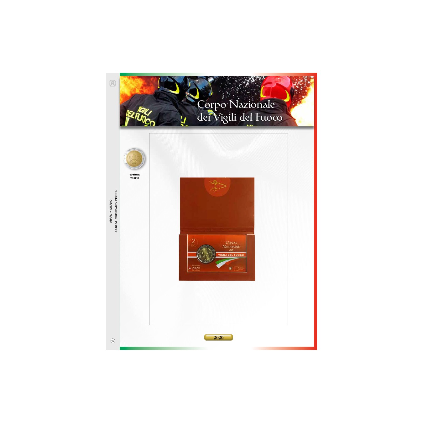 AGG. 2€ ITALIA COIN CARD VIGILI DEL FUOCO 2020