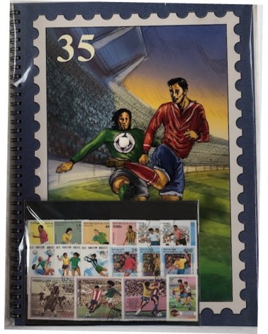 CLASSIFICATORE JUNIOR CALCIO CON SERIE FRANCOBOLLI