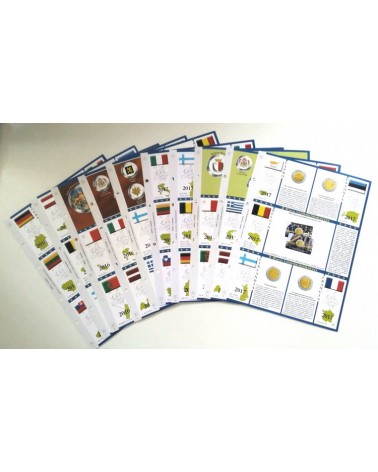 Blocco fogli 2 € commemorativi - 2016/2017