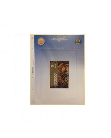 2 EURO COMMEMORATIVI SAN MARINO 2019 - LEONARDO DA VINCI