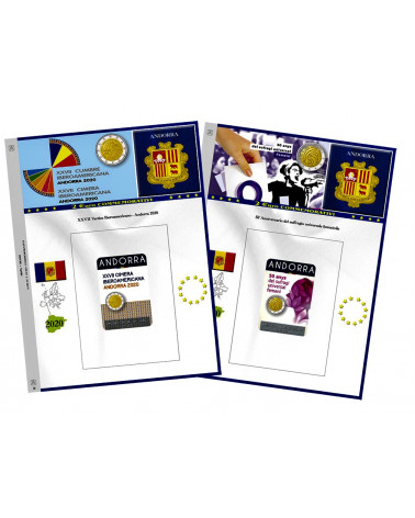 2 EURO ANDORRA 2020 VERTICE IBEROAMERICANO SUFFRAGIO UNIVERSALE FEMMINILE