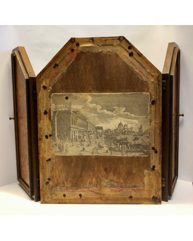 Travel Toilet mirror from the early 1900's