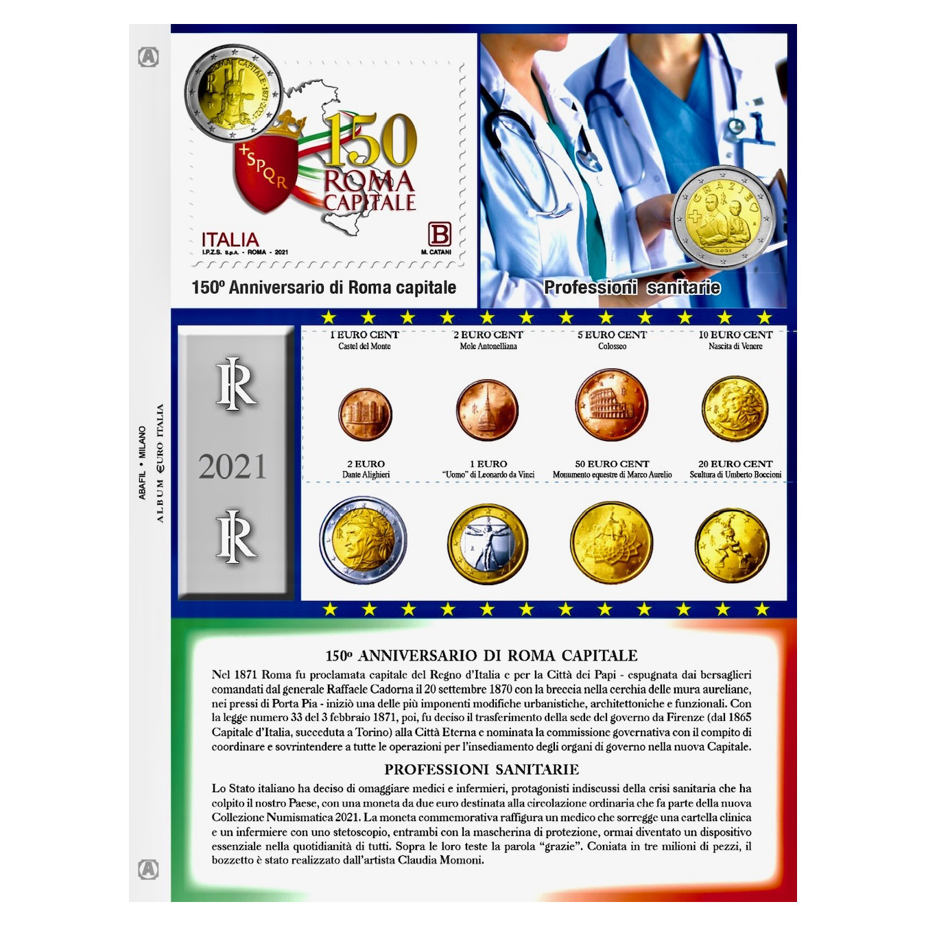 Euro Italy - Single set coins 2021