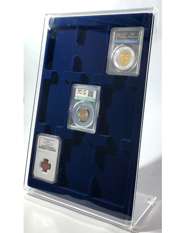 Standard vertical plexiglass display