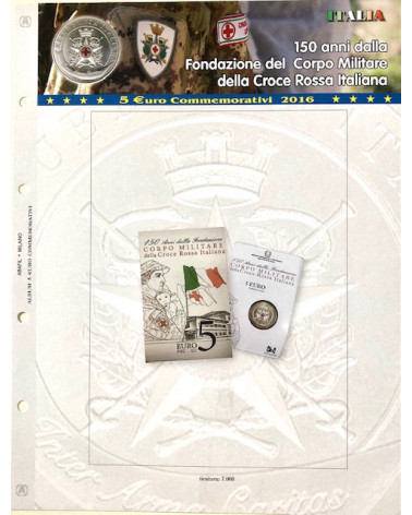 5 EURO COMMEMORATIVI COINCARD ITALIA 2016 - Croce Rossa