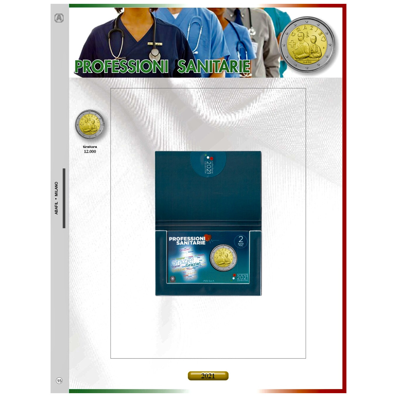 Update 2€ coin card 2021 health care professions