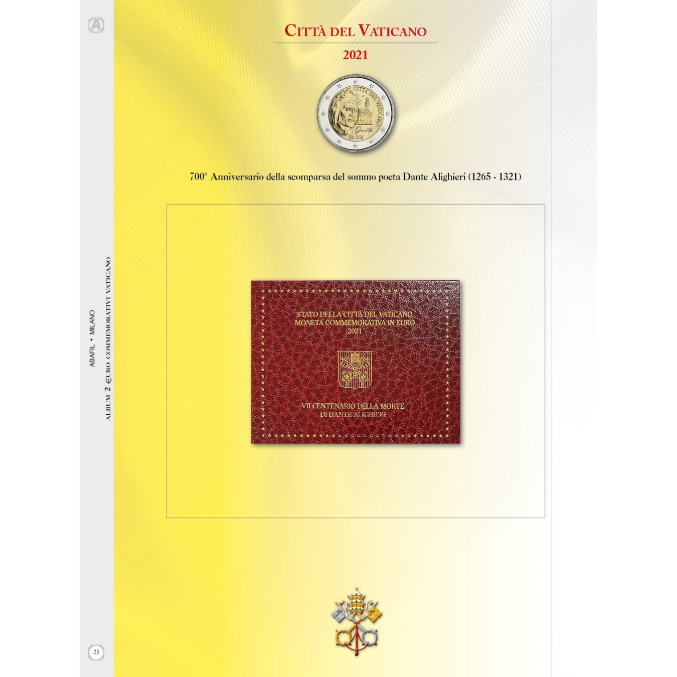 UPDATE 2€ VATICAN CITY DANTE 2021