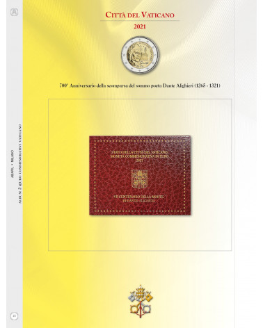UPDATE 2€ VATICAN CITY DANTE 2021