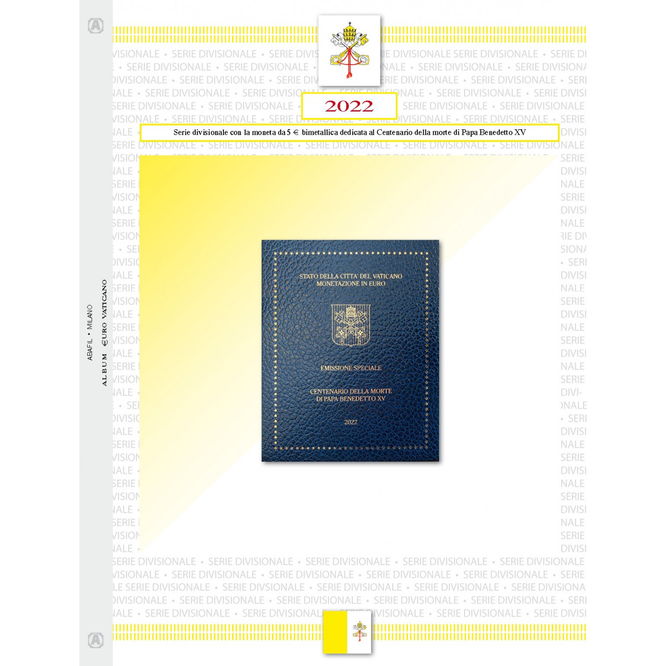 Vatican City - Divisional Series 2022 with bimetallic coin