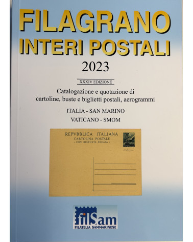 Catalogue interi postal 2023 Italia -San Marino - Vaticano - Smom