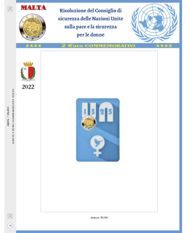 UPDATE 2 EURO COIN CARD MALTA 2021 UNIT NATION