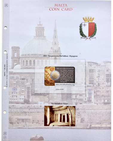 UPDATE 2 EURO COIN CARD MALTA 2022 PREISTORICAL SITE