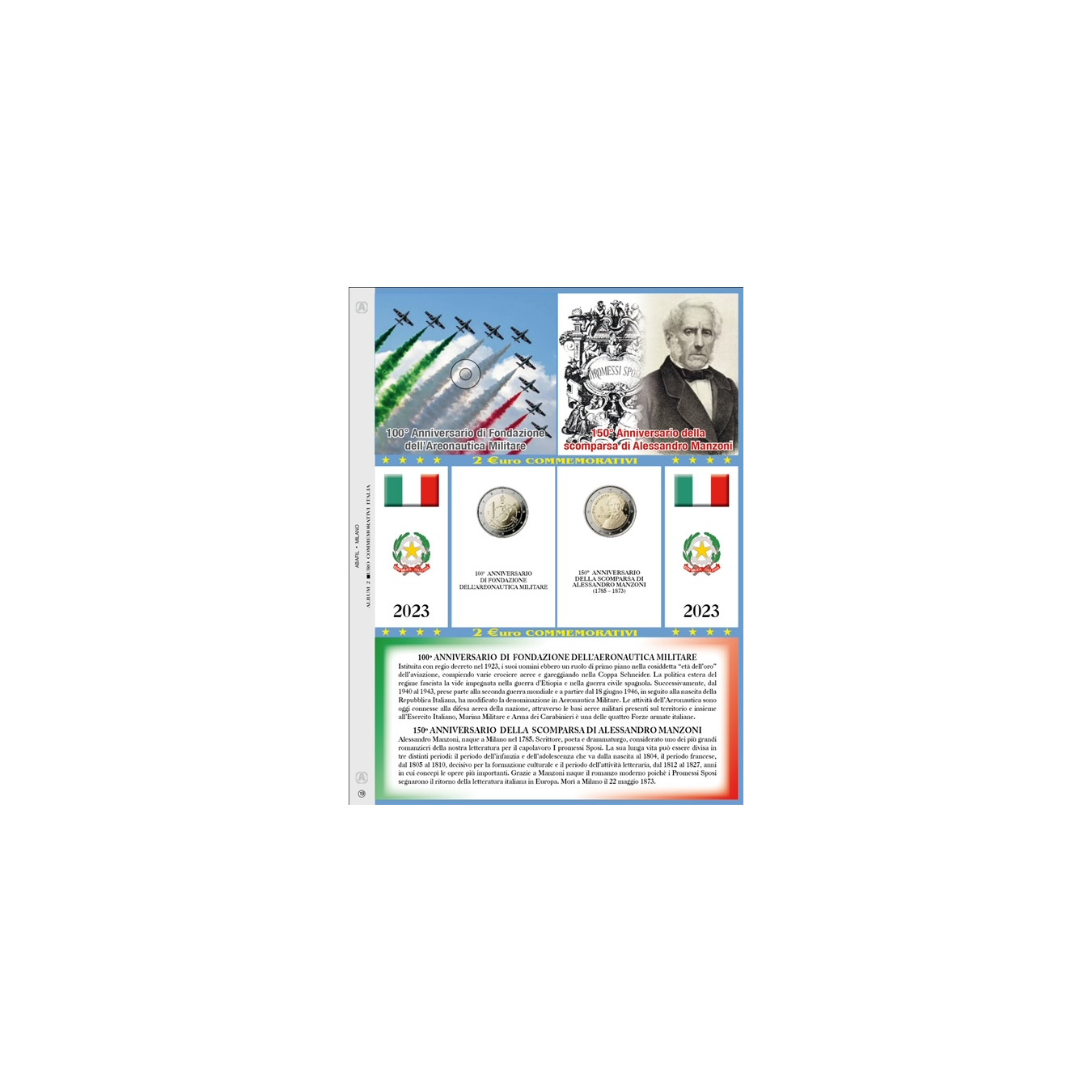 Update 2€ comm. Italy 2023 aeronautica and Manzoni