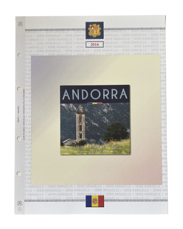 EURO ANDORRA - SERIE DIVISIONALI 2016- EMISSIONE DELL'EURO