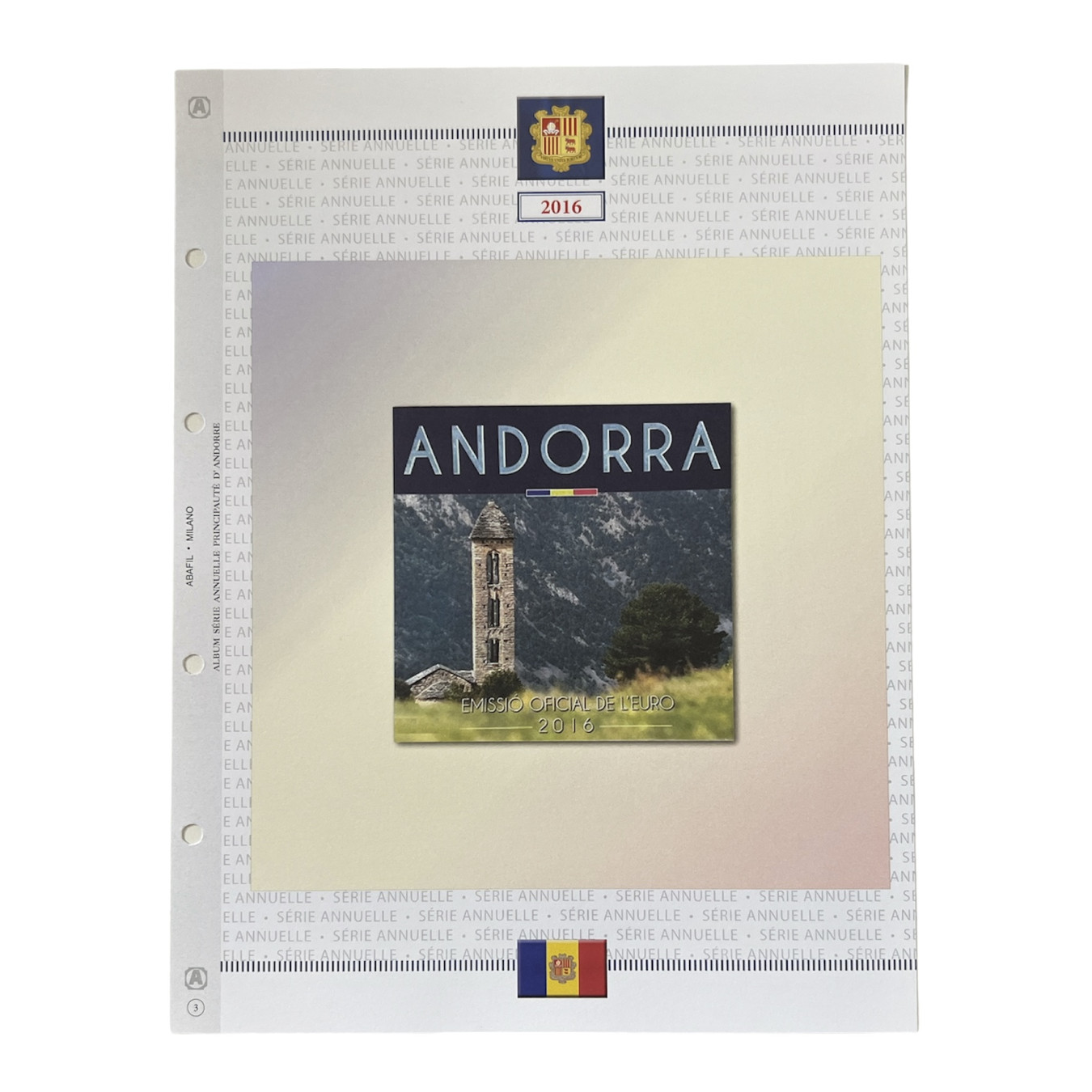 EURO ANDORRA - SERIE DIVISIONALI 2016- EMISSIONE DELL'EURO