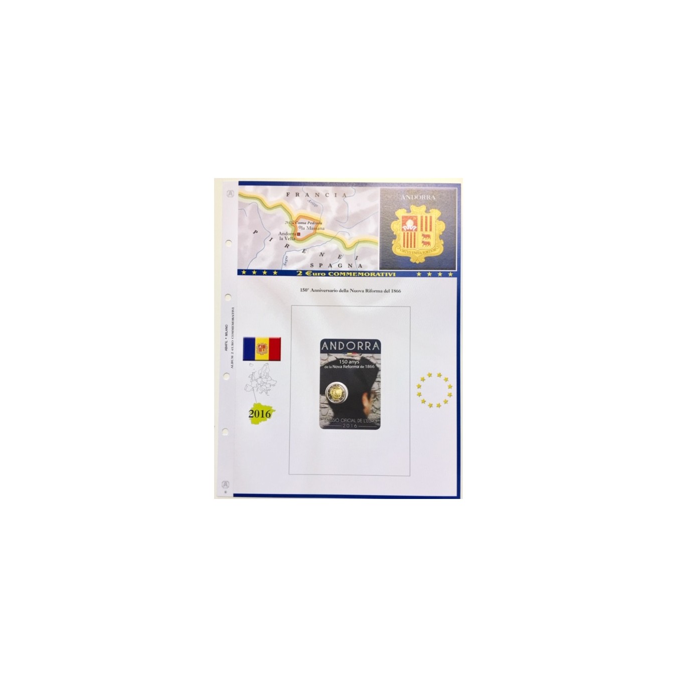 2 EURO ANDORRA 2016 - 100° ANNIVERSARIO DELLA NUOVA RIFORMA
