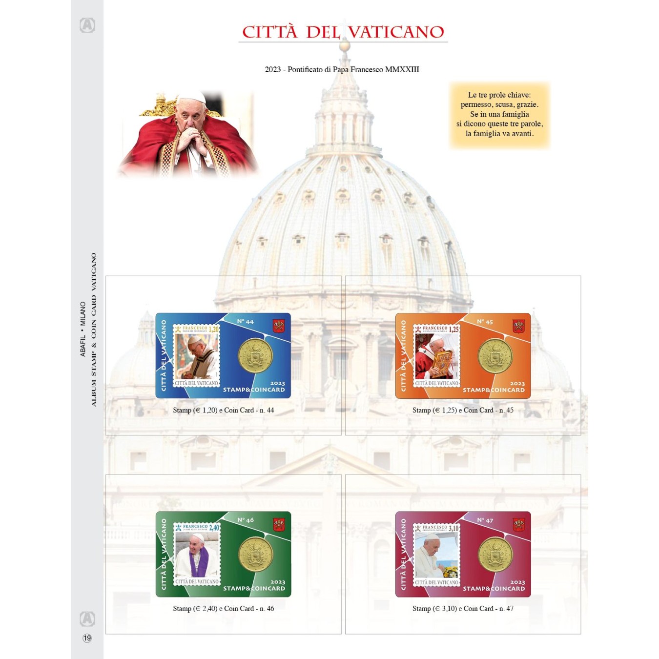 COINCARD VATICANO 2023 - CARD 44-45-46-47