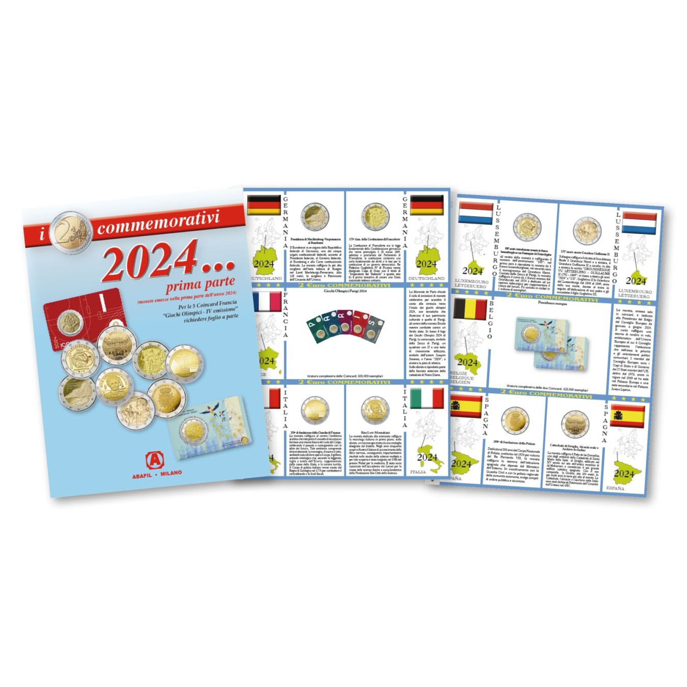 aggiornamenti FOGLI 2 EURO COMMEMORATIVI 2024 - prima PARTE
