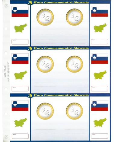 3€ Slovenia - conf. 1 foglio generico