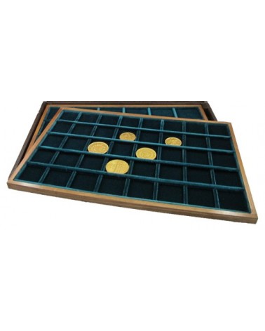 Ripiano Standard Legno - Modello velluto verde - 24 caselle