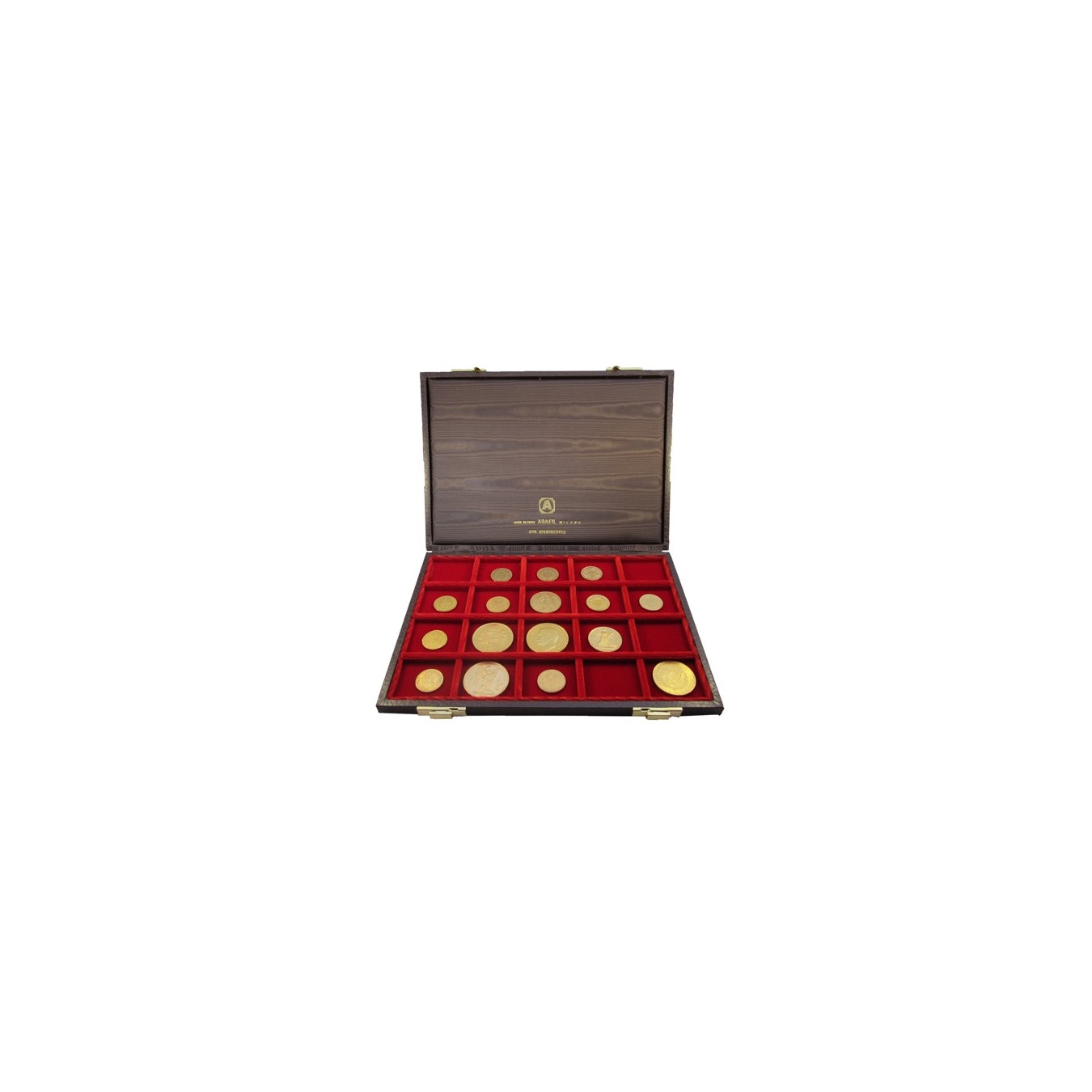 MIGNON COVER CUOIO ANTICO / VELLUTO ROSSO 20 CASELLE