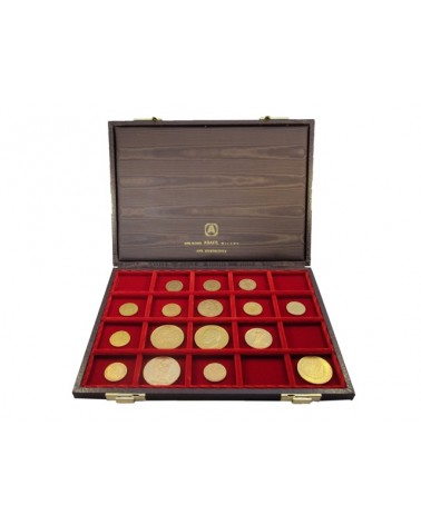 MIGNON COVER CUOIO ANTICO / VELLUTO ROSSO 20 CASELLE