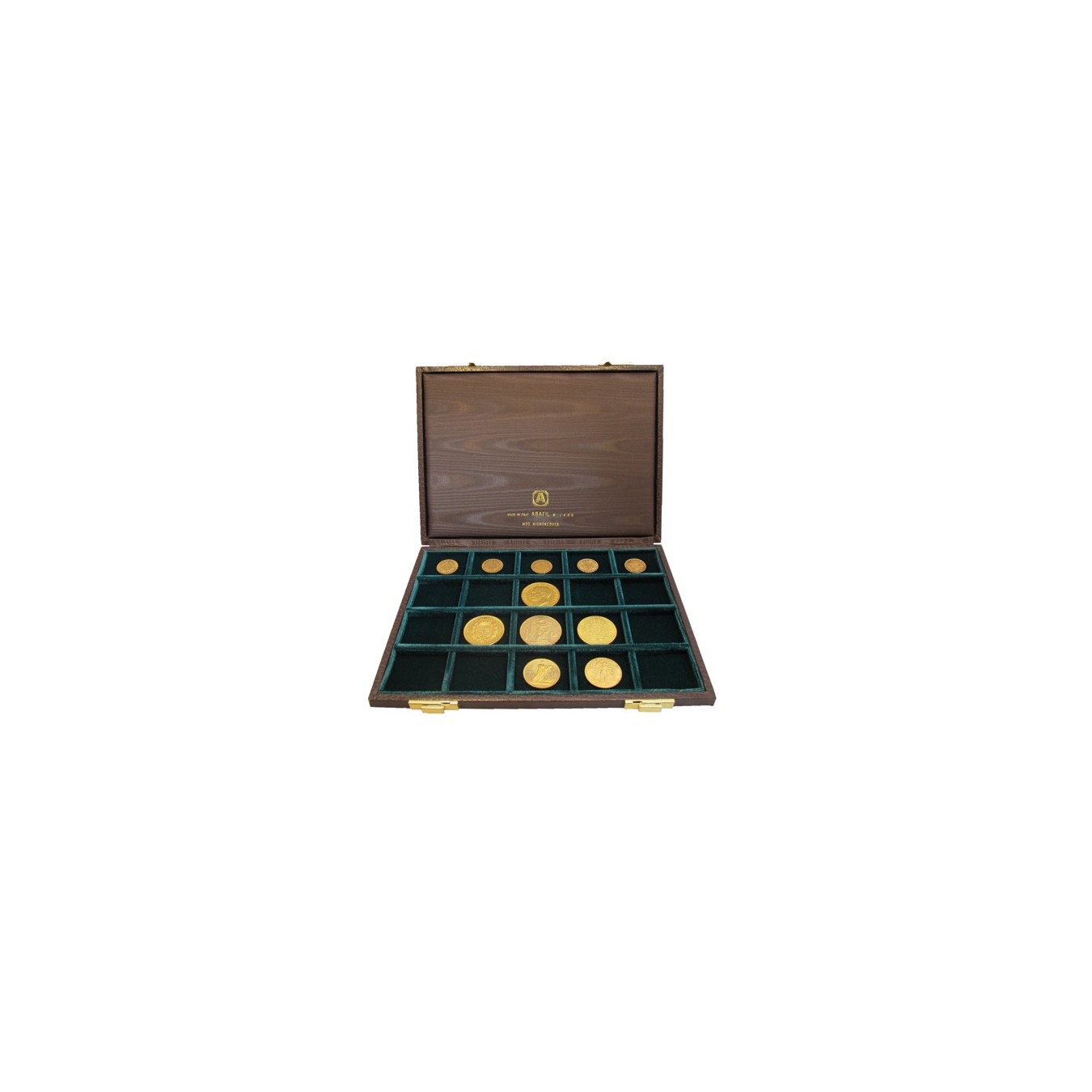 MIGNON COVER CUOIO ANTICO / VELLUTO VERDE 20 CASELLE